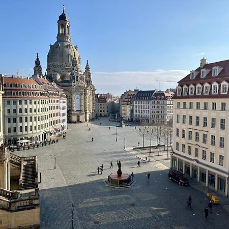 Luxus Suite Mit Einmaligem Blick Auf Die Frauenkirche 德累斯顿 外观 照片